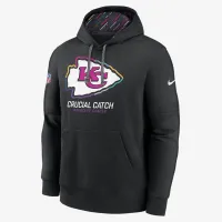 Kansas City Chiefs Crucial Catch Club чоловічі Nike NFL Pullover Толстовка з капюшоном колір чорний