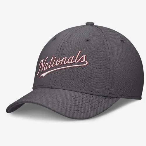 Washington Nationals Swoosh чоловічі Nike Dri-FIT MLB Hat колір сірий