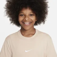 Nike Sportswear Big дитячі (Girls') футболка колір коричневий