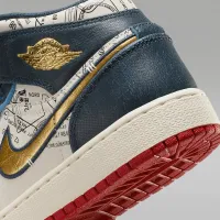 Nike Air Jordan 1 Mid SE Big детские Кроссовки синий