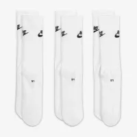 Nike Sportswear Everyday Essential Crew шкарпетки (3 пар) колір білий
