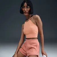 Nike Sportswear Chill Terry женская Slim Cropped French Terry Halter Top Orange