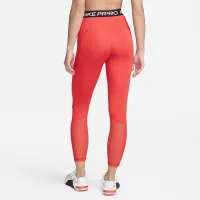 Nike Pro женская С высокой Талией 7/8 Mesh-Paneled лосины цвет красный