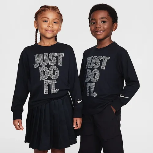 Nike Shine Little детские Long Sleeve футболка цвет черный