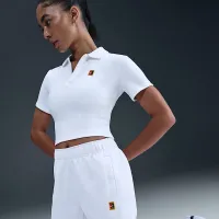 NikeCourt Heritage Windrunner женская Mid-Rise Tennis Pants цвет белый