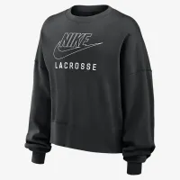 Nike Phoenix Fleece жіноча Lacrosse Crew-Neck світшот колір чорний