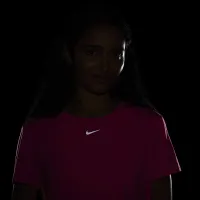 Nike One Classic жіноча Dri-FIT Short-Sleeve Cropped Top Pink