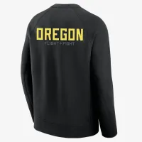 Oregon Ducks Tech мужские Nike College Pullover Crew цвет черный