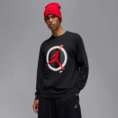 Nike Jordan Flight Club чоловічі Long-Sleeve футболка колір чорний