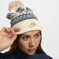 Nike Peak Fair Isle Beanie колір білий