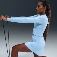 Nike One жіноча Dri-FIT спідниця блакитний