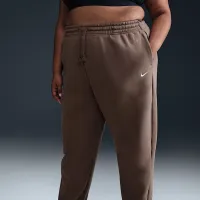 Nike Sportswear Phoenix Fleece женская С высокой Талией оверсайз Sweatpants (большие размеры) цвет коричневый