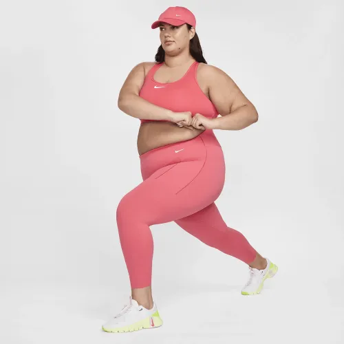 Nike Universa женская Medium-Support С высокой Талией 7/8 лосины с карманами(большие размеры) Pink