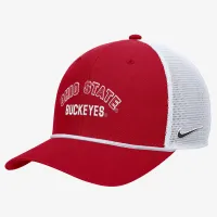 Ohio State Nike College Snapback Trucker Hat цвет красный