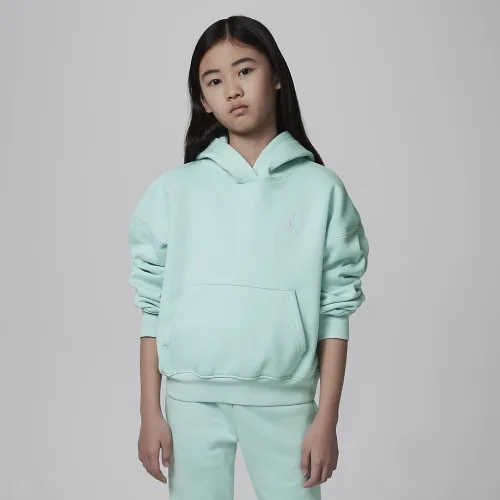 Nike Jordan Brooklyn Essentials Big дитячі Pullover Толстовка з капюшоном колір зелений