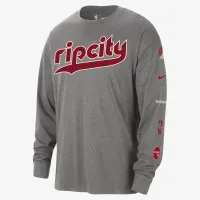 Portland Trail Blazers 2023/24 City Edition Men's Nike NBA Max90 Long-Sleeve T-Shirt