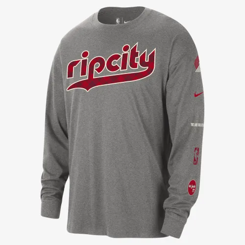 Portland Trail Blazers 2023/24 City Edition Men's Nike NBA Max90 Long-Sleeve T-Shirt