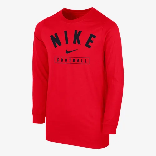 Nike Football Big детские (для мальчиков) Long-Sleeve футболка цвет красный