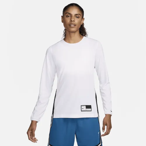 Nike женская Dri-FIT Long-Sleeve Warm-Up баскетбольные Top цвет белый