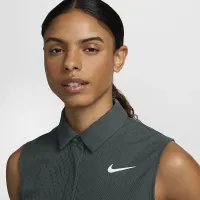 Nike Tour женская Dri-FIT ADV Sleeveless для гольфа Polo цвет зеленый
