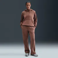 Nike Sportswear Phoenix Fleece женская Mid-Rise Open-Hem Pants цвет коричневый