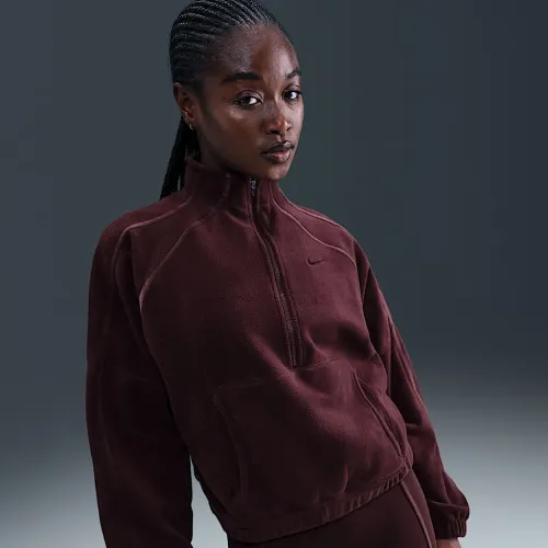 Nike One жіноча Therma-FIT 1/2-Zip Top колір червоний