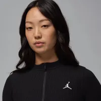 Nike Jordan женская Long-Sleeve 1/2-Zip Knit Top цвет черный