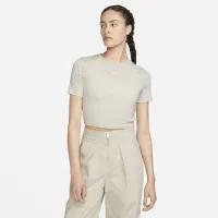 Nike Sportswear Essential женская Slim Cropped футболка цвет коричневый