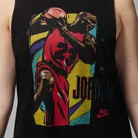 Nike Jordan жіноча Sleeveless Graphic футболка колір чорний