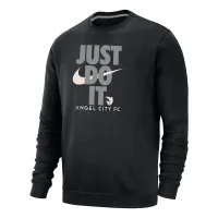 Angel City FC Club Fleece Men's Nike Soccer Crew-Neck Sweatshirt