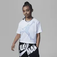 Nike Jordan Essentials Printed Jumpman Tee Little детские футболка цвет белый