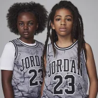 Nike Jordan23 Big детские Printed Jersey цвет серый