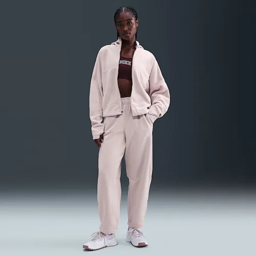 Nike One женская Therma-FIT Mid-Rise Fleece Pants Pink