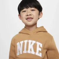 Nike Sportswear Club Toddler Applique Fleece Pullover Толстовка с капюшоном цвет коричневый
