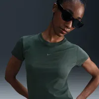 Nike Sportswear Chill Knit жіноча футболка колір зелений