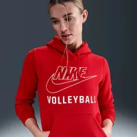 Nike женская волейбольные Pullover Толстовка с капюшоном цвет красный
