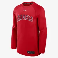 Los Angeles Angels Authentic Collection Game Time чоловічі Nike Dri-FIT MLB Pullover Crew колір червоний