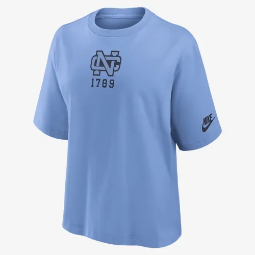 North Carolina Tar Heels Legacy Established Boxy женская Nike College футболка синий