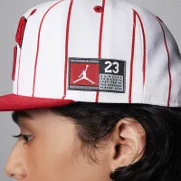 Nike Jordan Jersey Big дитячі Flat Brim Cap колір білий