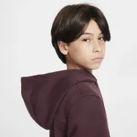 Nike Sportswear Club Fleece Big дитячі Pullover Толстовка з капюшоном колір червоний