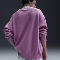 Nike Sportswear Phoenix Fleece женская оверсайз Crew-Neck свитшот Pink