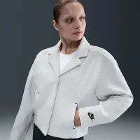 Nike Sportswear Tech Fleece женская Tailoцвет красный Куртка цвет серый