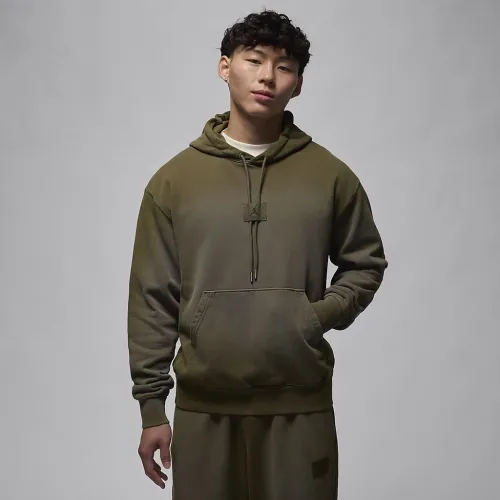 Nike Jordan Flight Fleece чоловічі Pullover Толстовка з капюшоном колір зелений