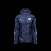 USMNT Academy Pro женская Nike Soccer Hooded Rain Куртка синий