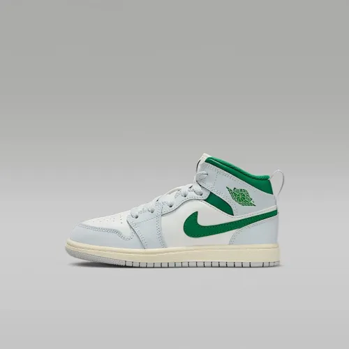 Nike Jordan 1 Mid Little дитячі Кросівки колір білий