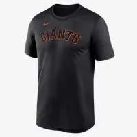 San Francisco Giants Fuse Wordmark Legend мужские Nike Dri-FIT MLB футболка цвет черный