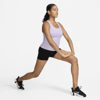 Nike Swoosh жіноча Medium-Support Padded Sports Bra Tank колір фіолетовий