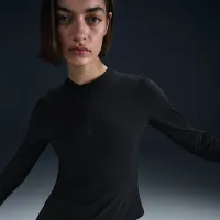 NikeCourt Advantage жіноча Dri-FIT Mid-Layer Tennis Top колір чорний