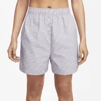 Nike Sportswear Everyday Modern женская С высокой Талией Woven шорты цвет фиолетовый