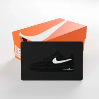 Nike Gift Card Mailed in a Mini Nike Shoebox цвет черный